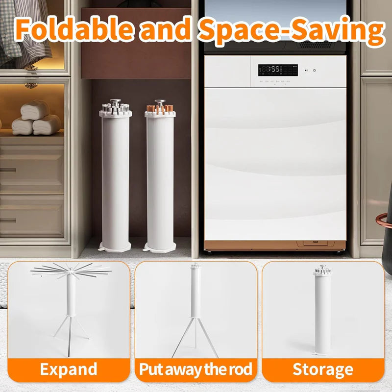 Foldable Rotary Clothes Drying Rack Stand (Prepaid only)