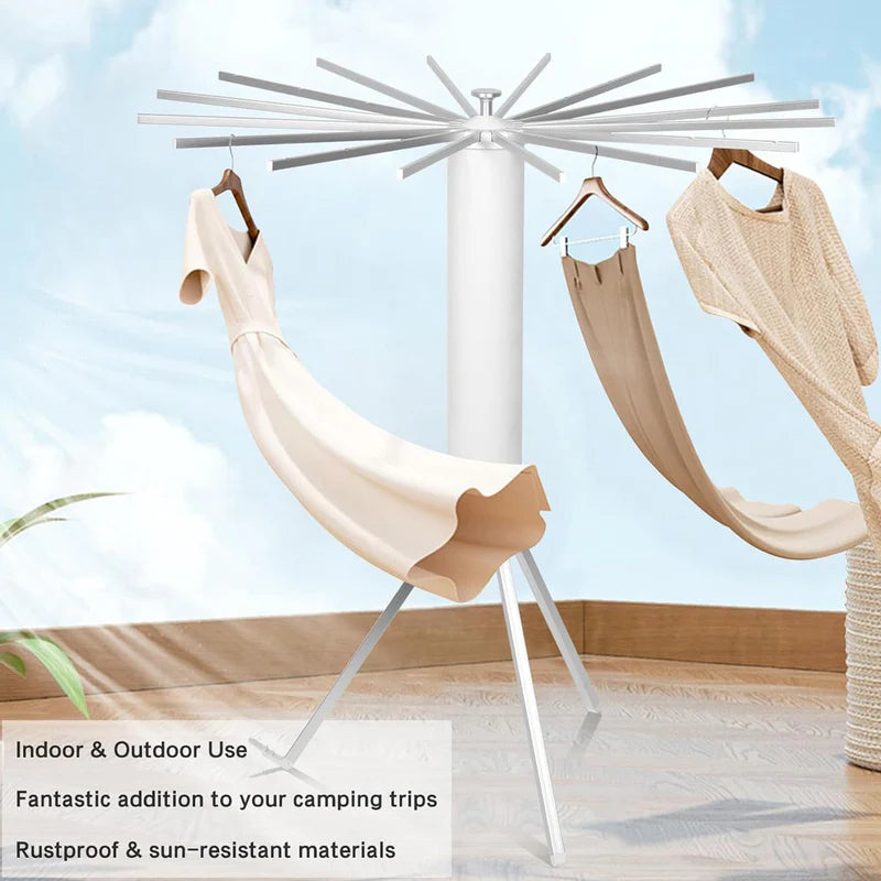 Foldable Rotary Clothes Drying Rack Stand (Prepaid only)