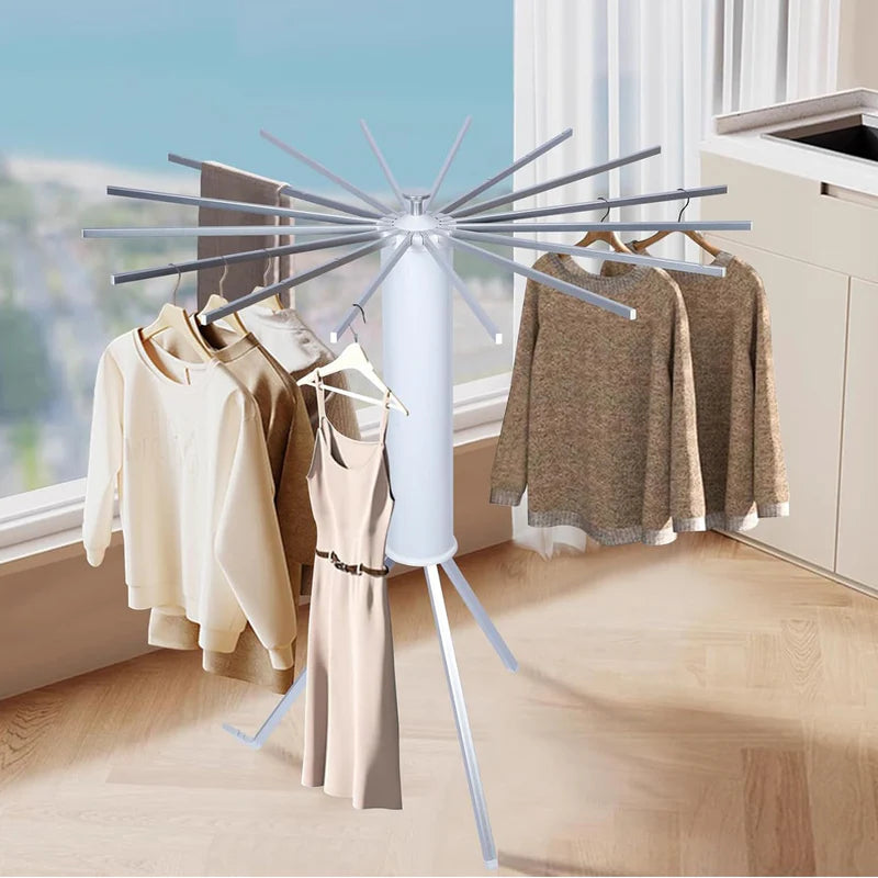 Foldable Rotary Clothes Drying Rack Stand (Prepaid only)