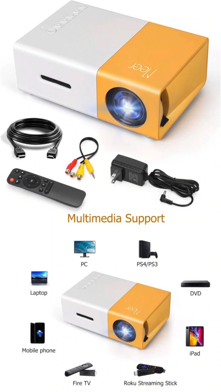 Mini LED Portable Projector (Prepaid only)