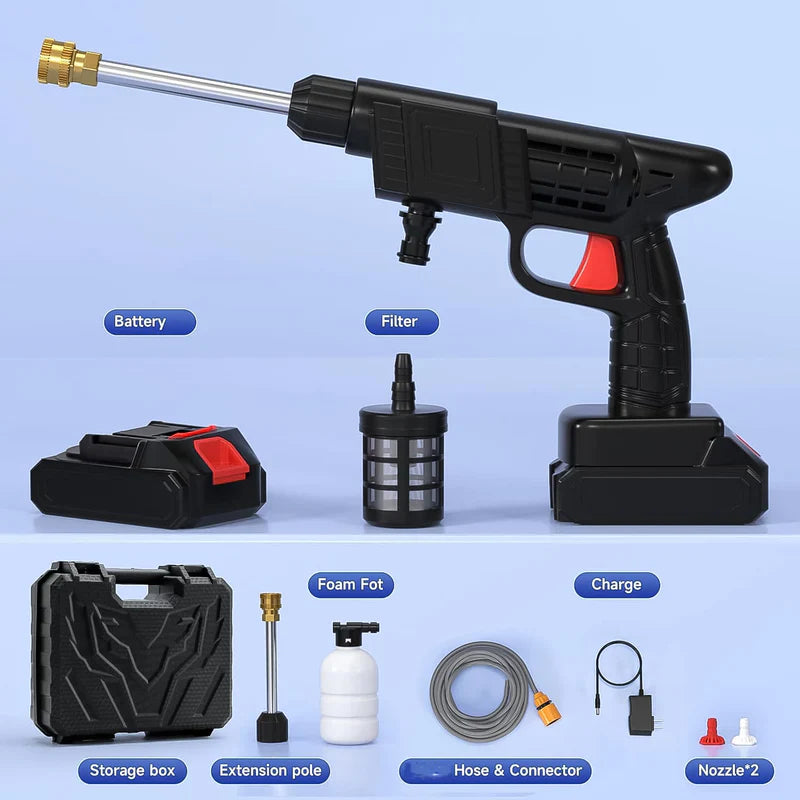Wireless High Pressure Car Washer Water Spray Gun (Prepaid only)