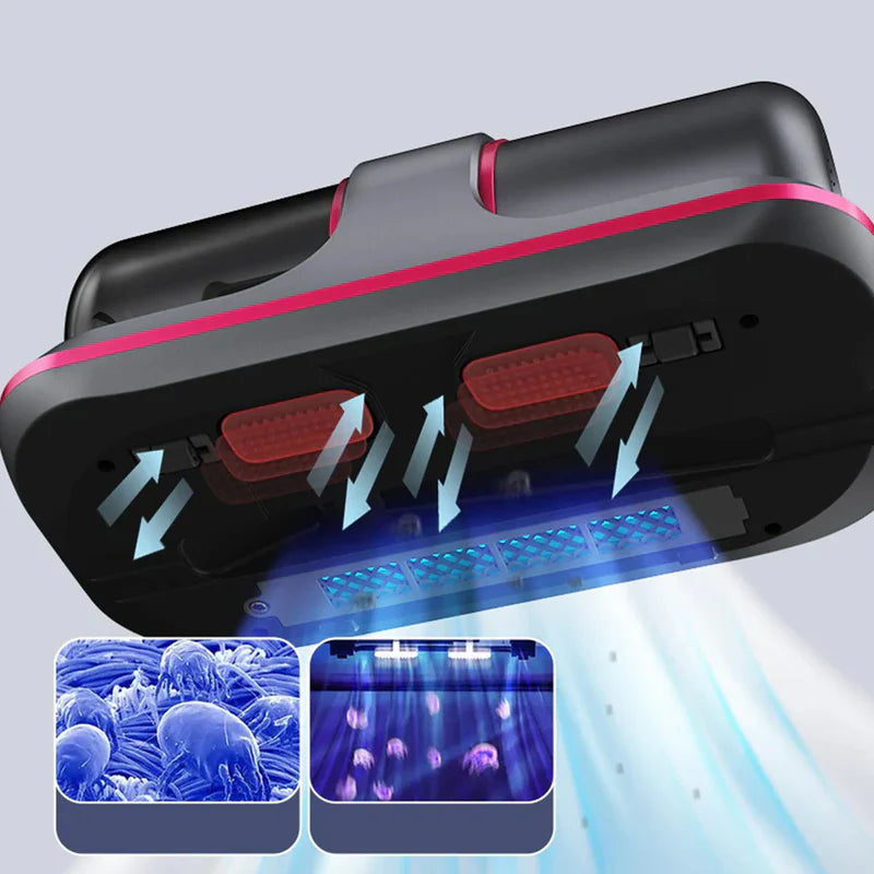 Portable Handheld Vacuum Cleaner For Bed, Car Seat, Pillows, Mattresses & Sofas (Prepaid only)