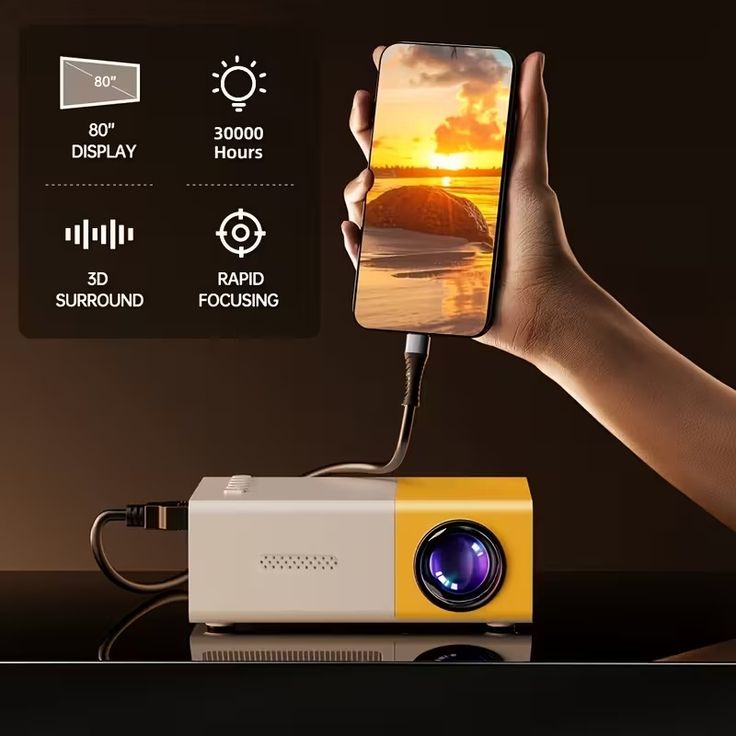 Mini LED Portable Projector (Prepaid only)